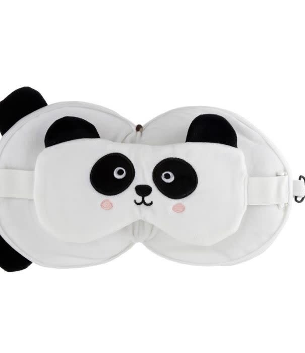 Cute Travel Pillow with Sleep Mask PANDA