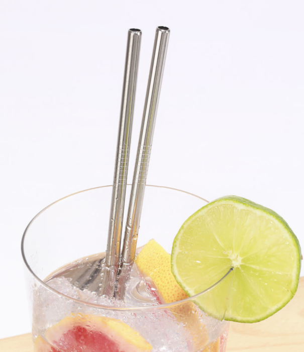 Kikkerland reusable straws - stainless steel