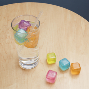reusable ice cubes - colour