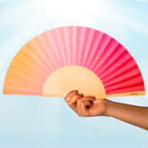 textile fan - sunset