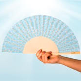 textile fan - water effect