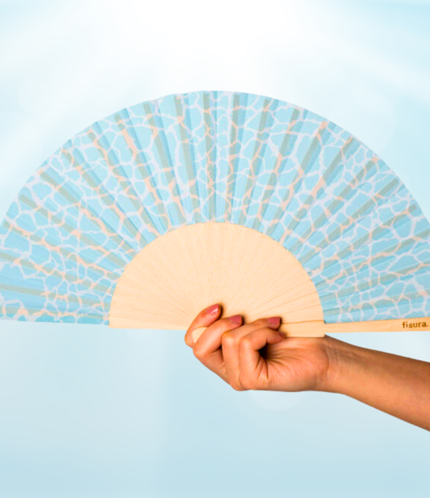 Fisura textile fan - water effect