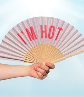 textile fan - I'm hot