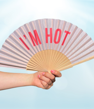 textile fan - I'm hot