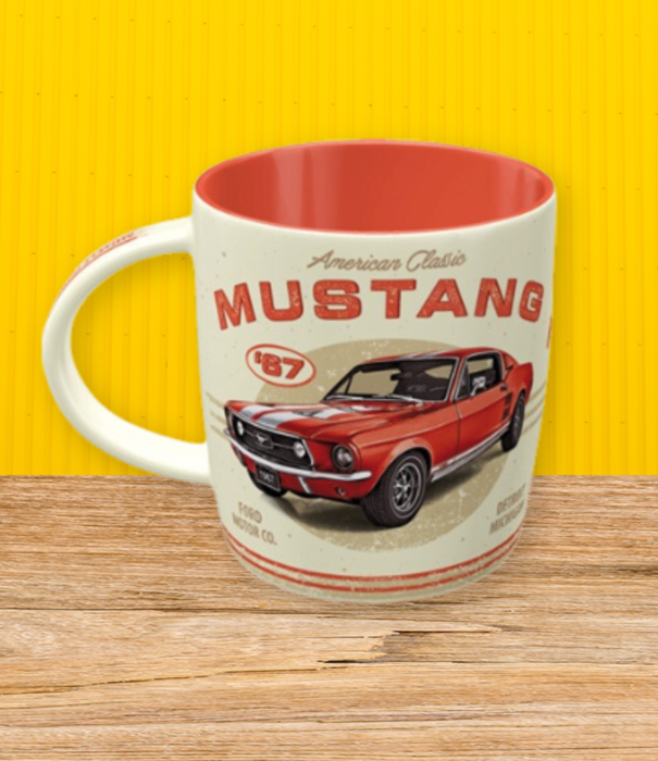 Nostalgic Art drinkbeker - Ford Mustang (rood)