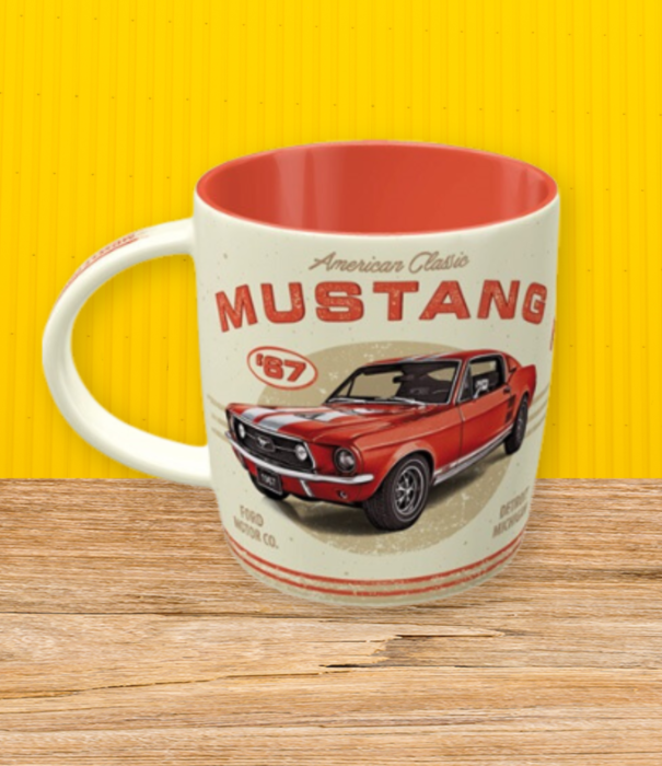 Nostalgic Art drinking cup - Ford Mustang (red)