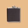 hip flask with leather cover