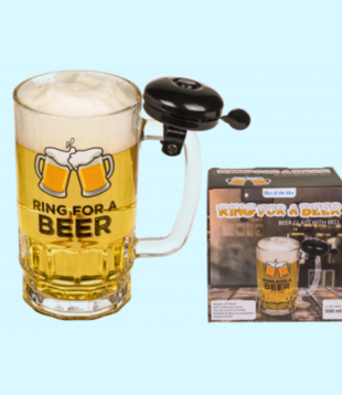 beer glass with bell