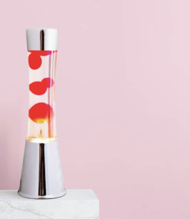 lava lamp - chrome/red