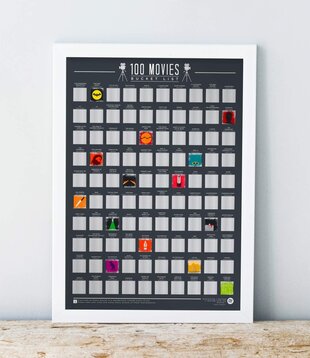 scratch poster - 100 movies