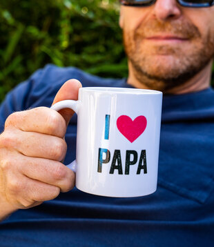 mug - I love papa