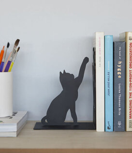bookend - cat  bookshelf