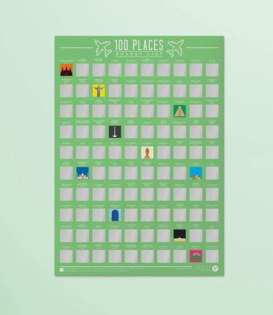 scratch poster - 100 places