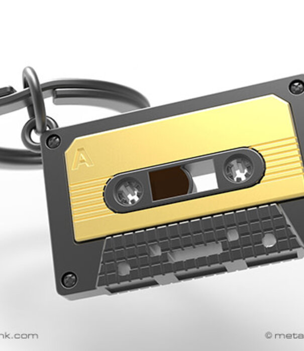 Metalmorphose sleutelhanger - audio cassette