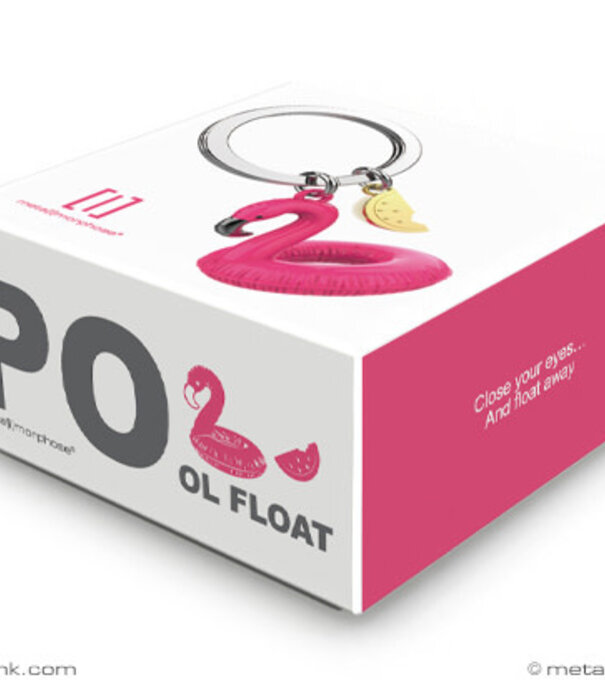 Metalmorphose keyring - flamingo floatie