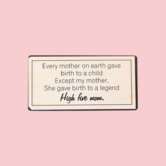 magnet - high five mom