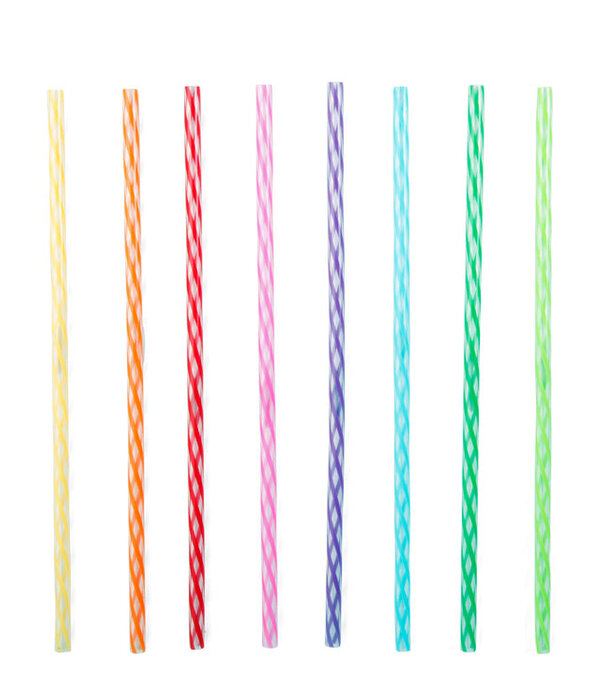 Kikkerland reusable straws - rainbow