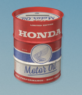 money box - oil barrel - honda