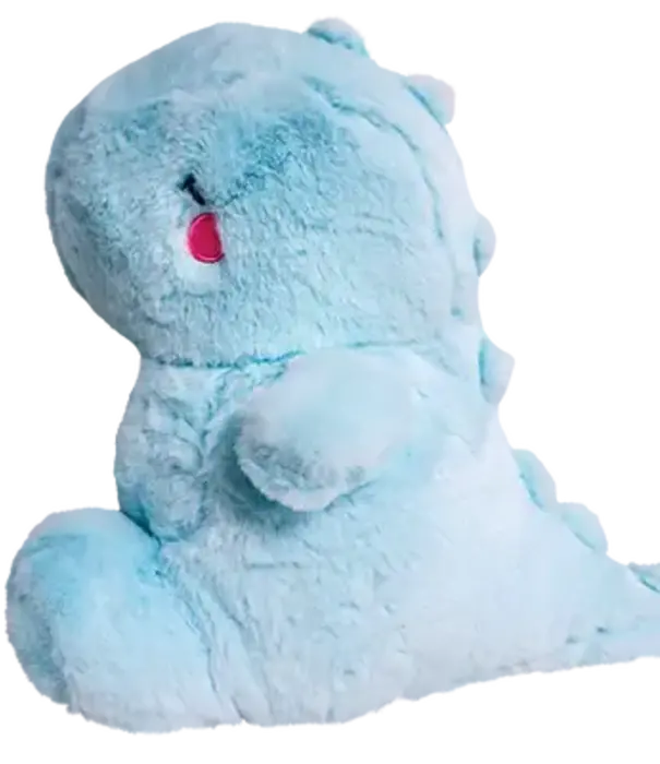 Kenji plush - fluffy dino (blue)