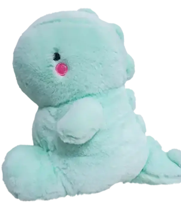 Kenji knuffel - fluffy dino (groen)