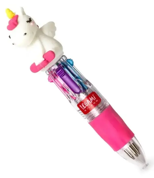 Legami mini 4-colour ballpoint pen - unicorn