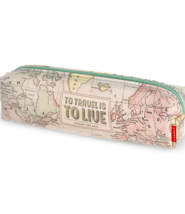 Legami pencil case - to travel is to live