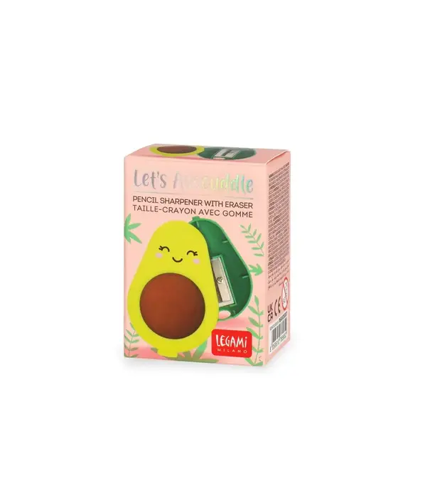 Legami pencil sharpener with eraser - avocado