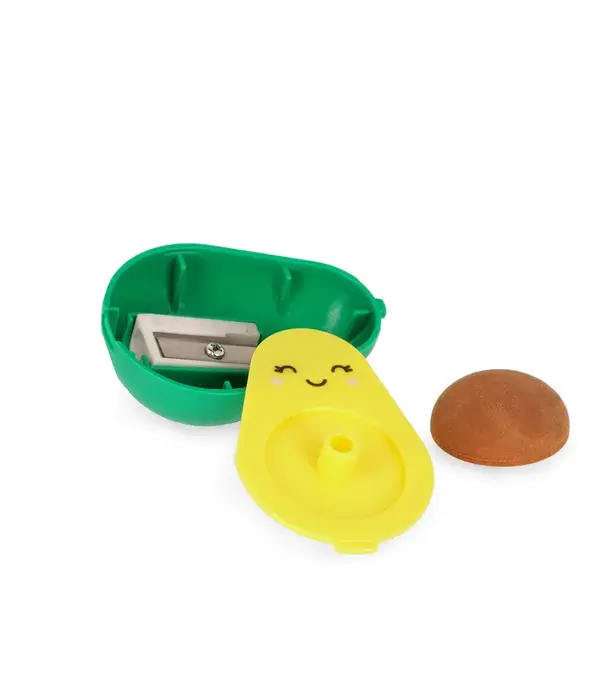 Legami pencil sharpener with eraser - avocado