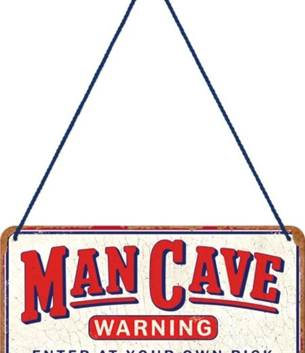 Nostalgic Art hanging sign - man cave