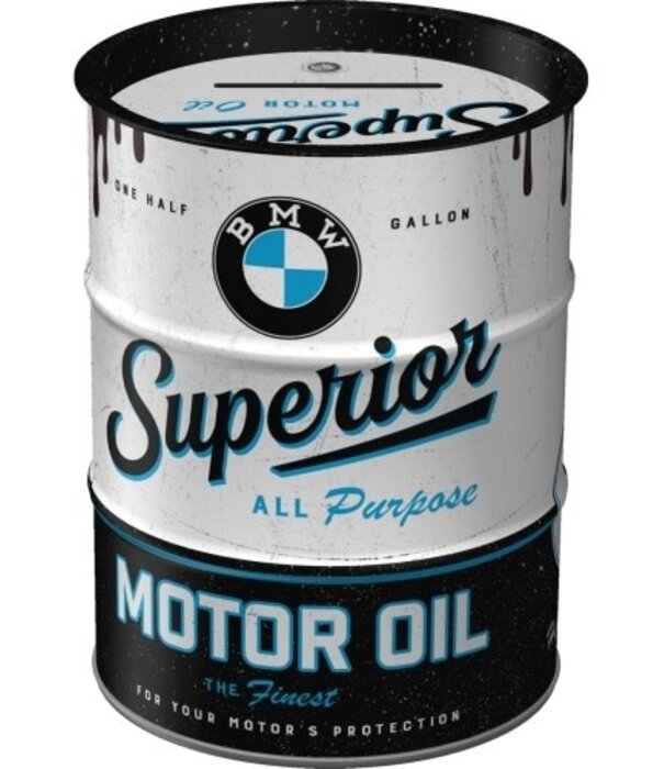 Nostalgic Art money box - oil barrel - BMW