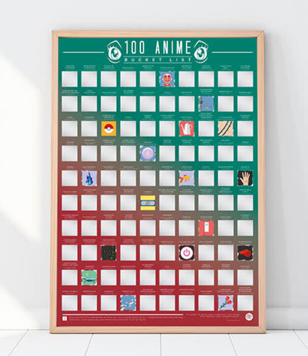 Gift Republic scratch poster - 100 anime