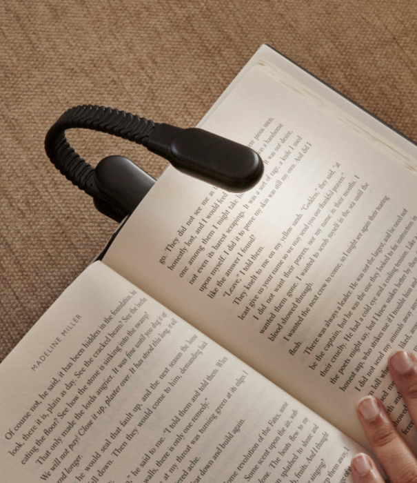 Kikkerland rechargeable book light with clip