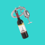 sleutelhanger - wijn