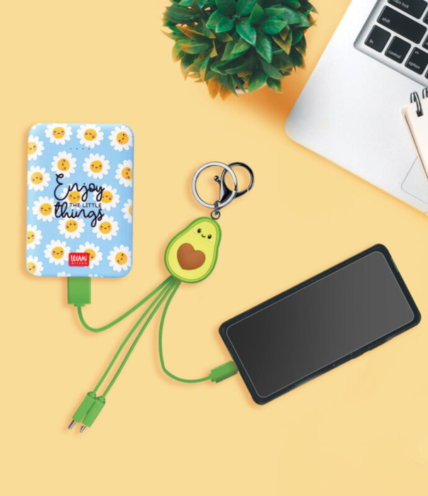 Legami charging cables - avocado