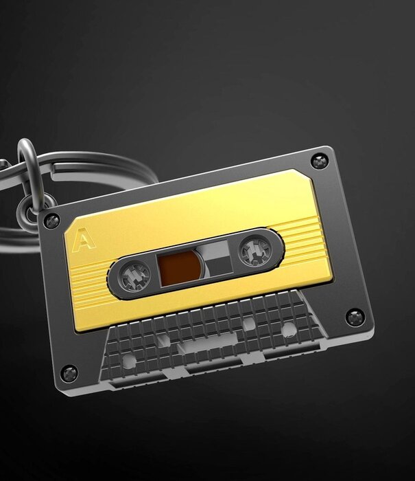 Metalmorphose sleutelhanger - audio cassette