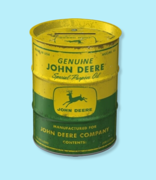 money box - oil barrel - John Deere