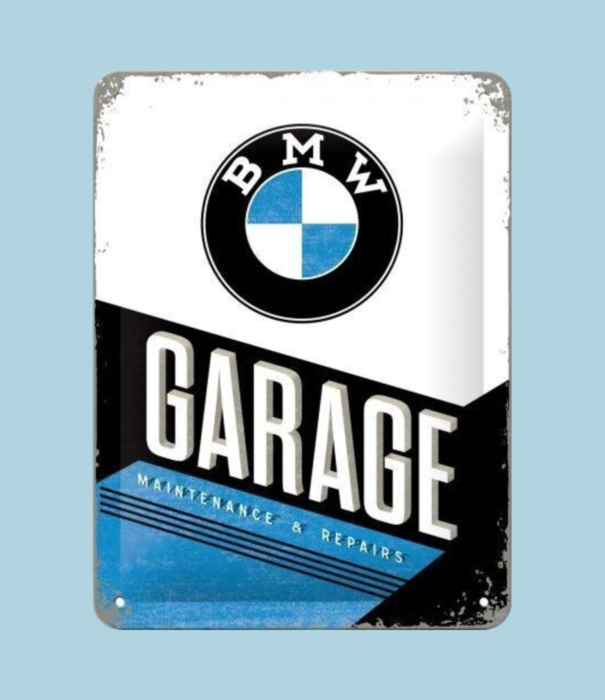 Nostalgic Art metalen bord - 15x20 - BMW garage