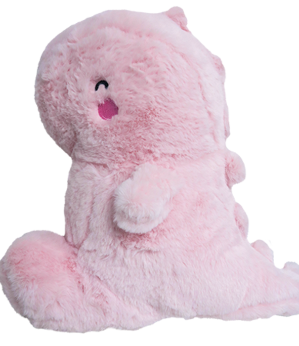 Kenji plush - fluffy dino (pink)