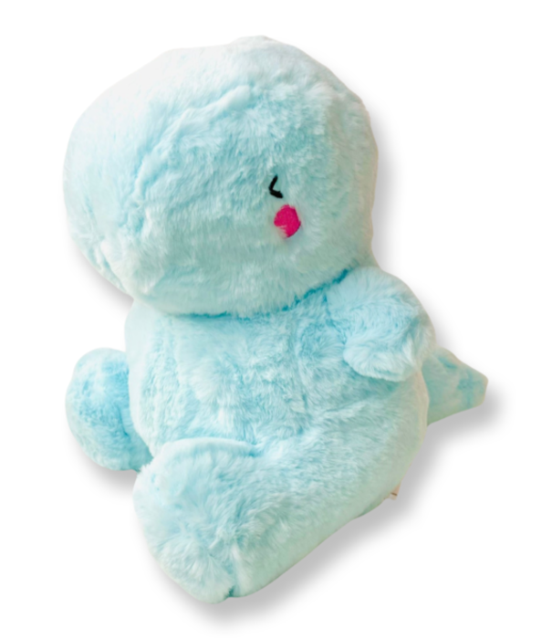 Kenji knuffel - fluffy dino (blauw)