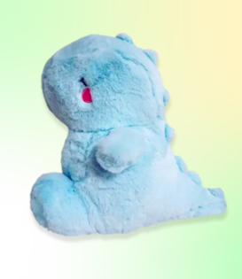 plush - fluffy dino (blue)