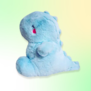 knuffel - fluffy dino (blauw)