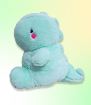 plush - fluffy dino (green)