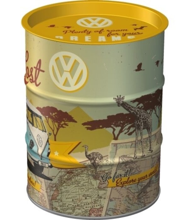 Nostalgic Art money box - oil barrel - let's get lost