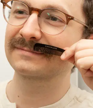 mini mustache comb