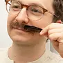 mini mustache comb