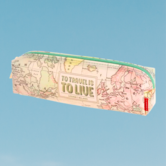 pencil case - to travel is to live