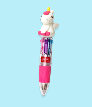 mini 4-colour ballpoint pen - unicorn