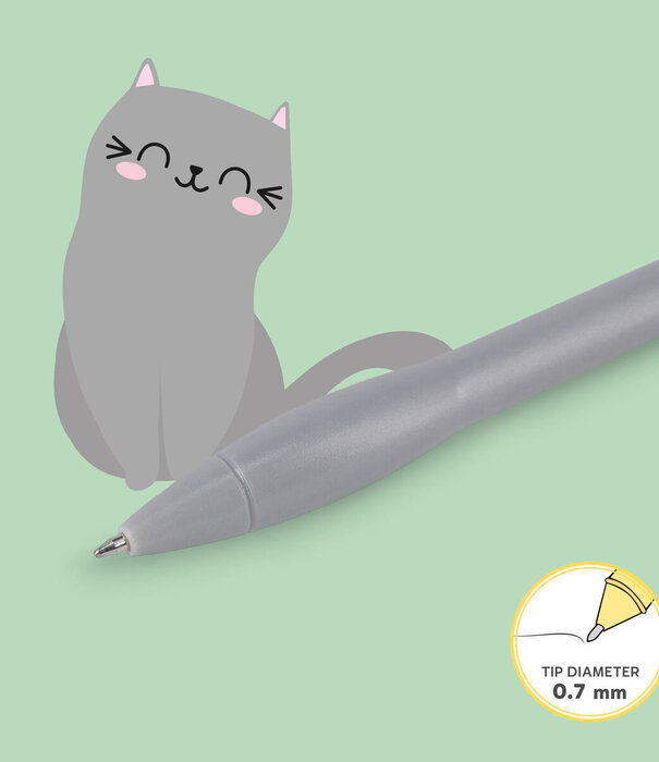 Legami ballpoint pen with light - kitty