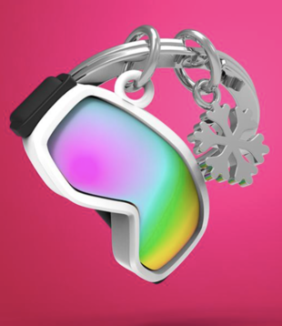 keyring - ski goggles