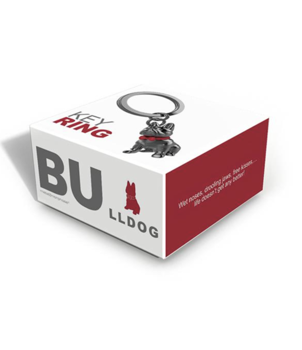 Metalmorphose keyring - bulldog